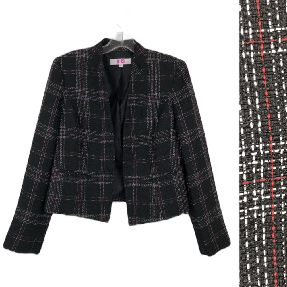 Vintage 9 & C0. Suit Separates Open Blazer